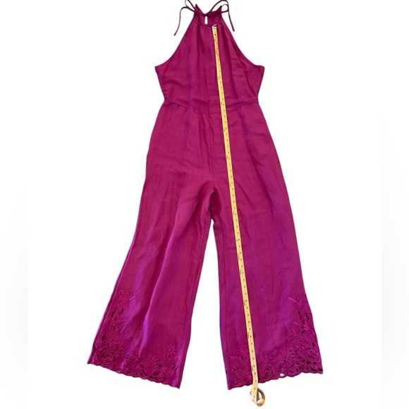 Anthropologie Women’s Jumpsuit Raspberry Size 10 NWT - Picture 7 of 16